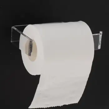 Akril Držač za Toaletni Papir bez perforacije, Držač za Kuhinjski Papir za Kupaonicu, Držač za Toaletni Papir, Vješalica na Zidnu Pločicu