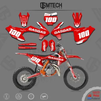 DSMTECH Team Naljepnica Na Motocikl Grafička Oznaka Komplet Za GASGAS MC85 2021 Naljepnice Naljepnice