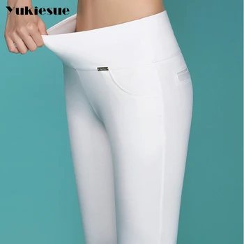 Visoka kvaliteta uske hlače capri ženske 2022 godina stil visokim strukom elastične uske hlače ženske hlače ženske jahaće hlače femme