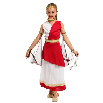Djeca Dijete Grčki Atena Atina Odijelo Božica Cosplay za Djevojčice Kostime za Halloween Маскарадное Haljina