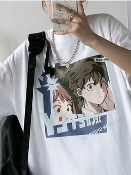 2022 Ljetne Majice Harajuku Anime Grafički Majice Ženske Korejski Stil Majice Kratkih Rukava Trend BF Kpop Ulica Odjeća Y2k Top